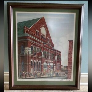 Vintage 1972~C.G. Morehead~ “Grand Ole Opry~Framed~Signed~Limited Edition~BR